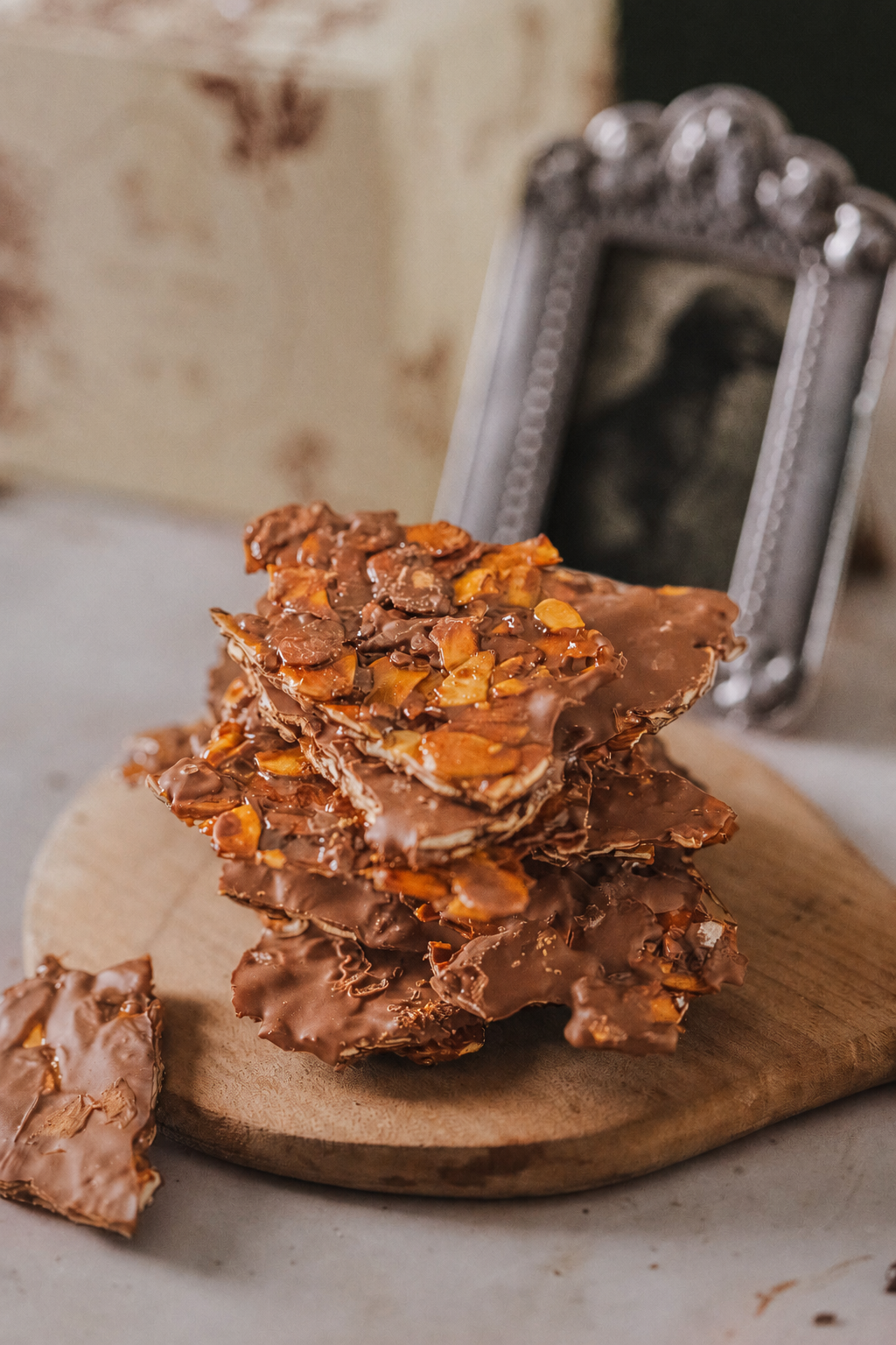 Almendras crocantes con chocolate de leche sin azúcar