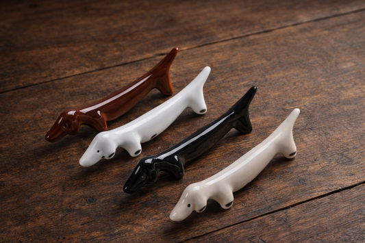 Perro salchicha ceramica