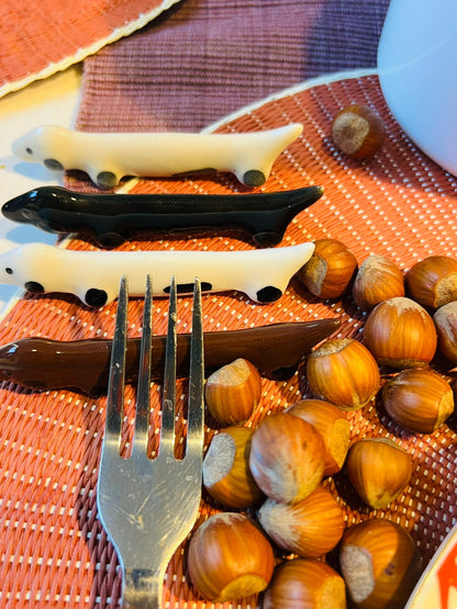 Perro salchicha ceramica