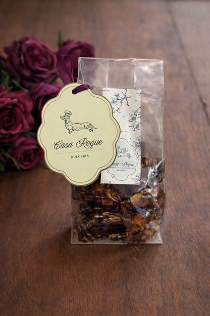 Almendras crocantes con chocolate de leche sin azúcar