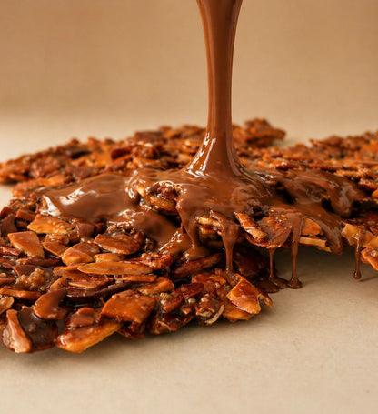 Almendras crocantes con chocolate bitter sin azúcar